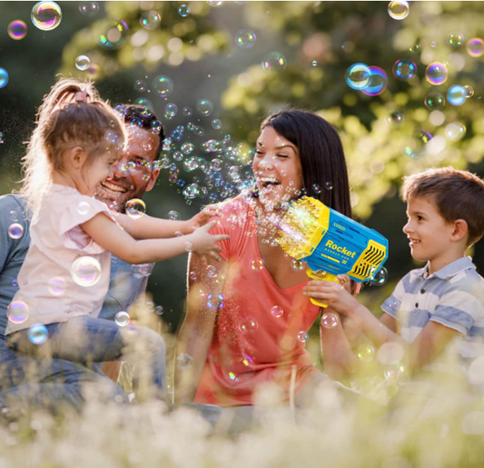 Bubble Gun Machine Kids Automatic Soap Based Bubble Blower