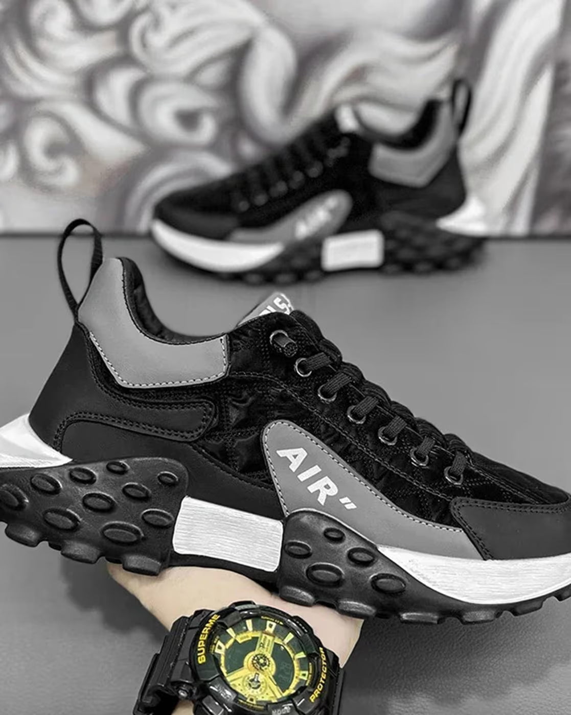 Men's Casual Shoes Thick Base Sneakers