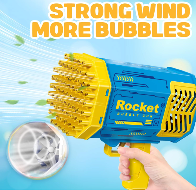 Bubble Gun Machine Kids Automatic Soap Based Bubble Blower